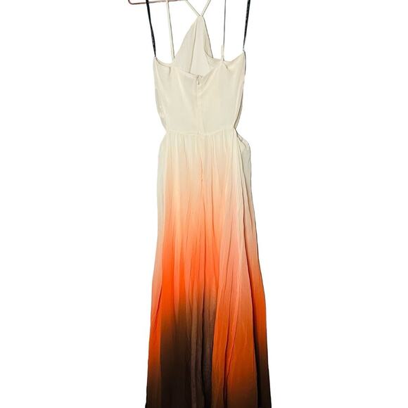 RACHEL RACHEL ROY Lively Earth-Toned Midcutout Adjustable Straps Maxi Dress 8 - Picture 7 of 16